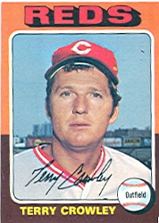 1975 Topps Mini Baseball Cards      447     Terry Crowley
